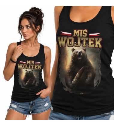 TANK TOP DAMSKI Miś Wojtek